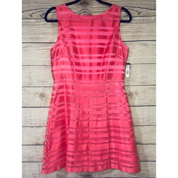 Tahari Dresses & Skirts - NWT Tahari Women's Illusion Striped Pink Dress